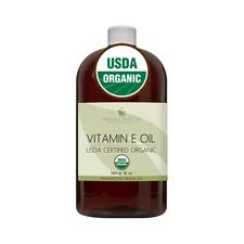 USDA Organic vitamin E oil natural 43000 IU for skin hair face body moisturizer