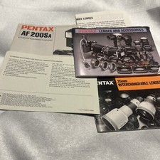 Pentax Vintage Instruction Manuals and Lenses  Accessories Brochures Lot 001