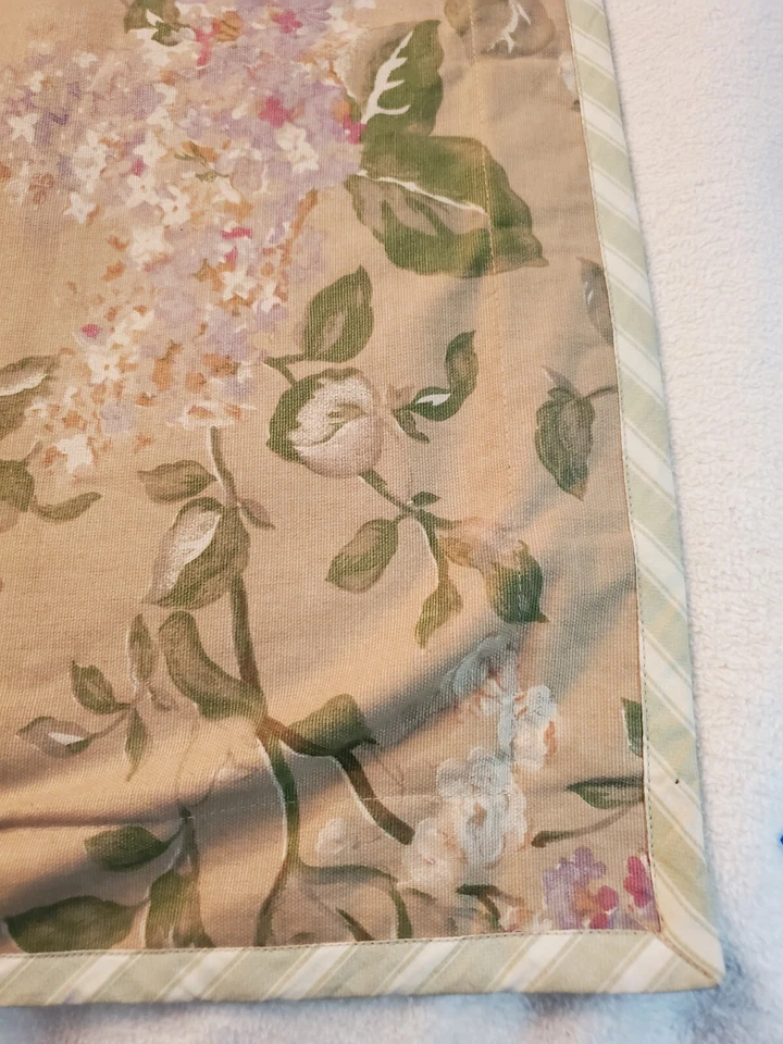 Ralph Lauren American Living Lila Parque Floral Rayas Estándar Almohada Falsa Usada en Excelente Condición Foto 4 de 4