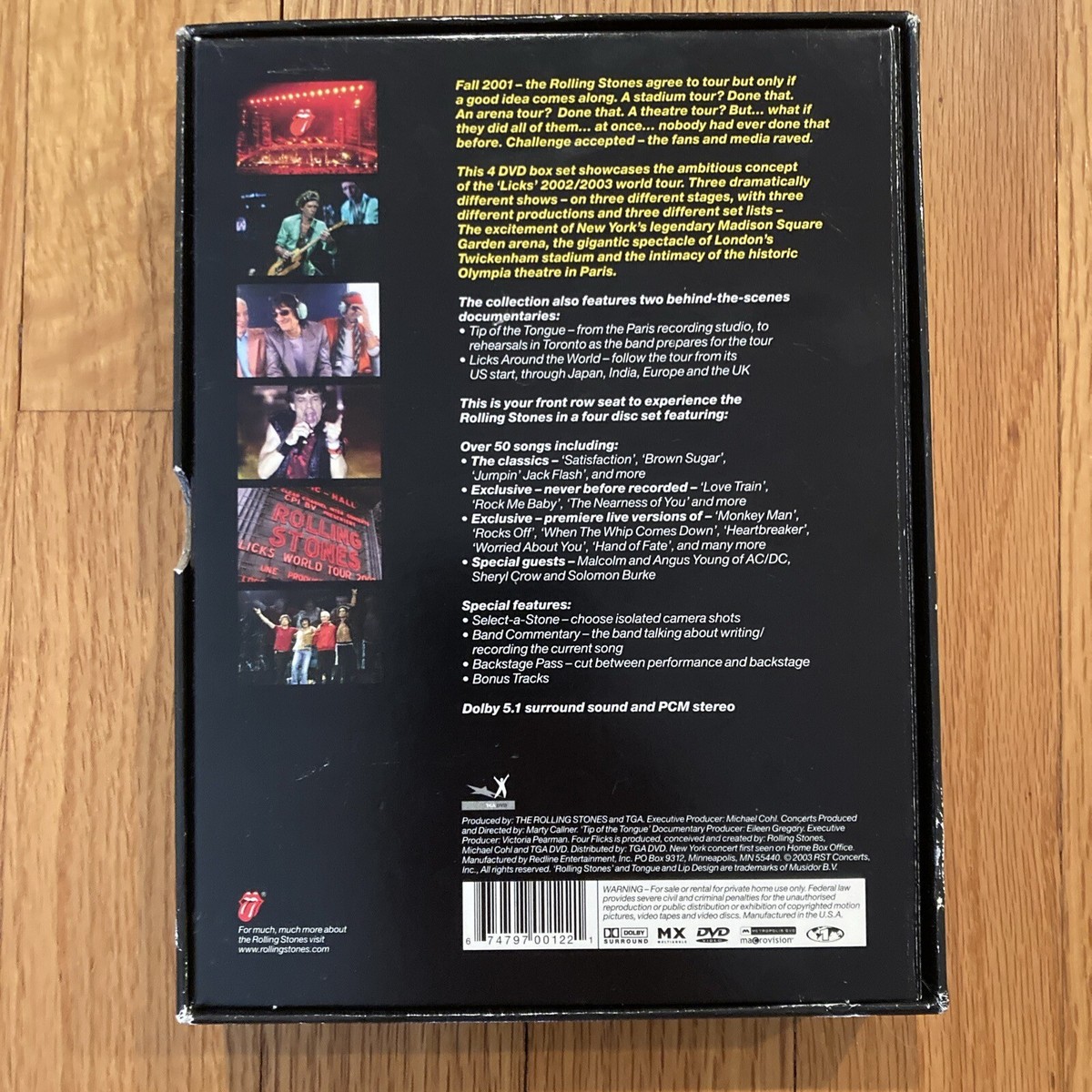 The Rolling Stones - Four Flicks • Used 4 x DVD, Multichannel NTSC