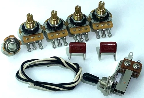 Cts 500k PotsES335 Wiring Kit Gibson Copper shaft
