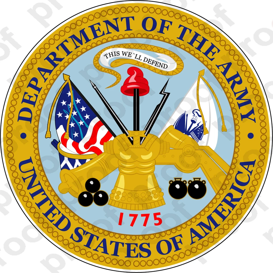 STICKER US Department of the Army Seal