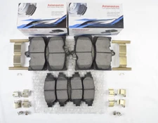 Asianautos Front and Rear Brake Pads With Hardware For Lexus IS350 2014-2020