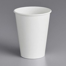 20 oz Disposable Paper Coffee Cups with Lids  50-500 Pack White and Brown