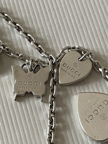 Original Gucci Bettelarmband Sterling Silber 925 Herz/Schmetterling/Stern - Bild 6 von 10