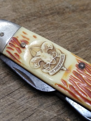 Vtg Imperial Official Boy Scout Folding Multi Function Pocket Knife Nice Shape! - Picture 2 of 9