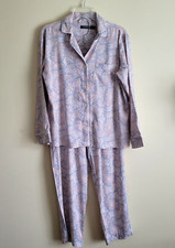 Lauren Ralph Lauren Paisley Pajama Set Size Small Long Sleeve Soft Classic Knits