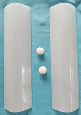 ADCO Vintage Bathroom Ventilation Fan Curved Milk Glass Covers Parts & Knobs