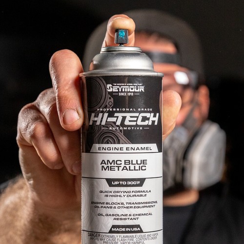 Seymour EN-66 Hi-Tech Engine Enamel Spray Paint—AMC Blue Metallic (12 oz) - Picture 6 of 10