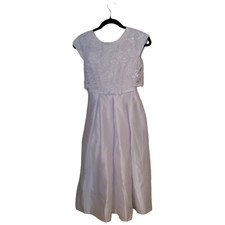 Sweet Kids Girl Lace Top Dress Formal Party Dress Christening Wedding White 12