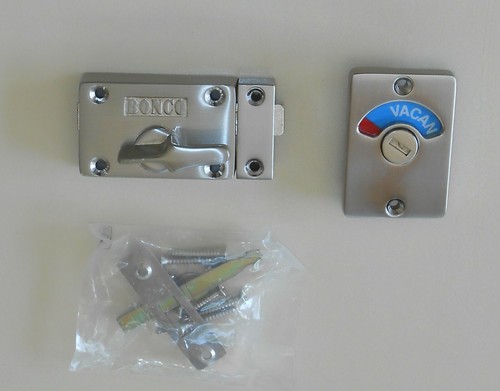 BONCO BATHROOM / WASHROOM / TOILET INDICATOR BOLT - SATIN CHROME FINISH - Picture 2 of 3