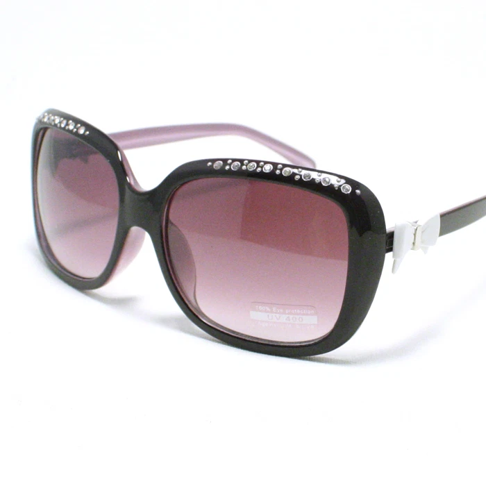 Sunglasses with cheap bow on side