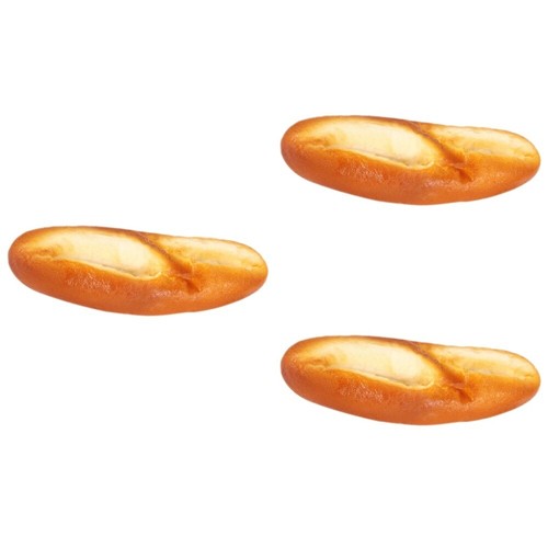 3pcs Simulated Bread Decor Artificial Bread Model Bread Prop Decorative Bread - Zdjęcie 9 z 12