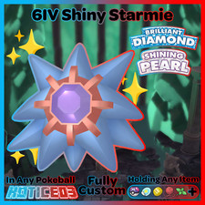✨ Shiny STARMIE 6IV ✨ Pokemon Brilliant Diamond and Shining Pearl lv100 +EVs