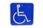 Vintage? Metal Handicap Wheelchair 12" x 12" Sign Reflective