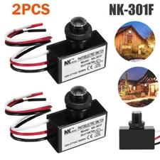 2 120-277V Dusk to Dawn Sensor Photoelectric Switch Light Photocell Sensor Light