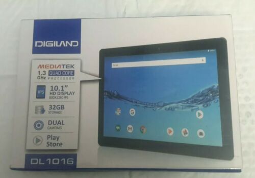 DigiLand DL101632GB,Wi-Fi,10.1inchAndroidTablet Blacknice condition.Works great - Afbeelding 1 van 12