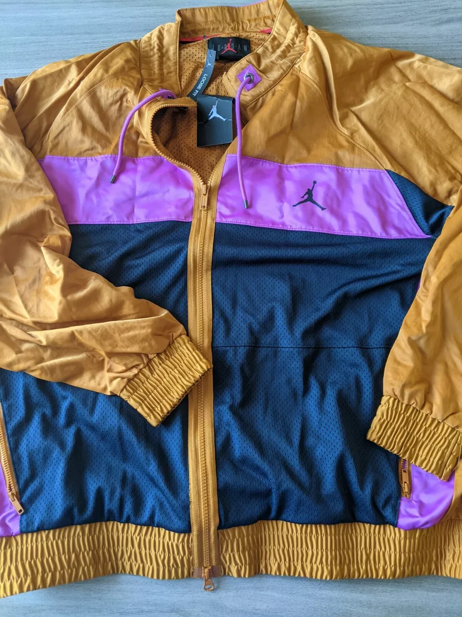 Nike Jordan Wings Basketball Flight Jacket Men s 3XL Gold AV1302