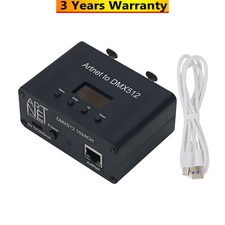 ARTNET to DMX512 Controller 2-Port Mini Ethernet to DMX Adapter 1024-Channel 5V