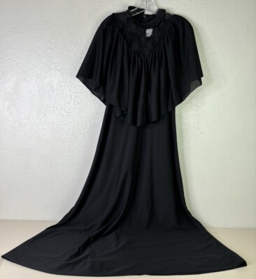 VTG "Praise" Hymn 9/10 Black Lace High Neck Ruffle 51" Long Choir Gown  Dress EUC | eBay
