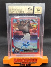 TRISTAN POMPEY 2018 Bowman Chrome RED WAVE REFRACTOR Auto #/5 BGS 9.5/10