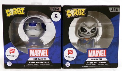 Funko Dorbz Marvel Lot of 2 336 344 Taskmaster Iron Patriot Walgreens Exclusive