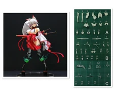 Anime Agano Girl 1/7 Unpainted GK Model Unassembled Figure Resin Garage Kit 24cm