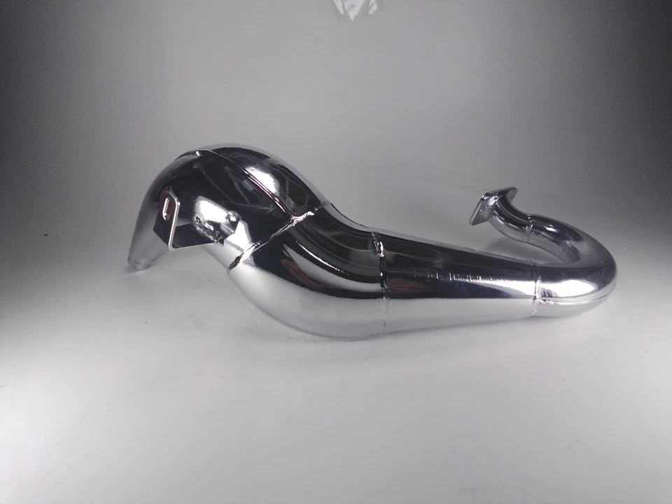 Chrome Tune Pipe for Big Engines on Losi 5T 4WD 38mm Exhaust mounting Holes 46cc - Image 3 of 4