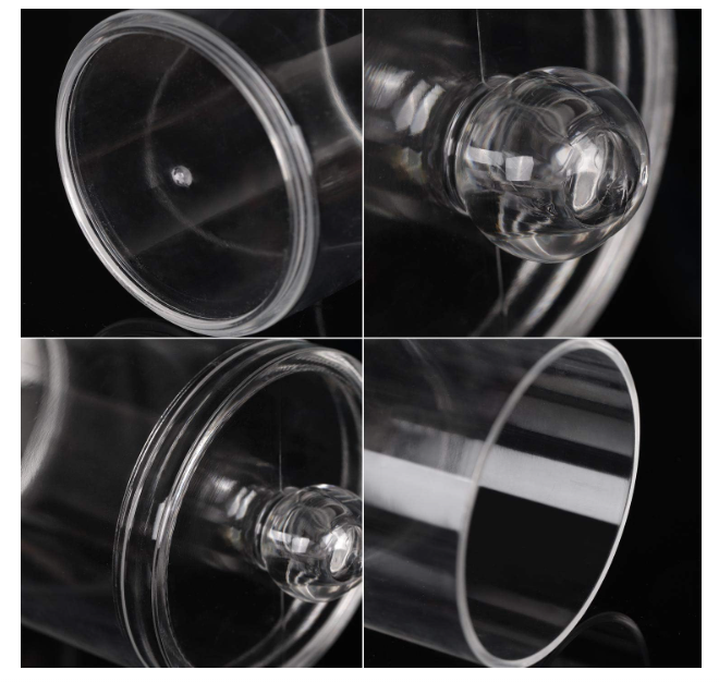 Plastic Qtips Holder Bathroom Jar Cotton Ball/Swabs Dispenser