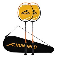 Aluminium Powertek 100 Set of 2 Badminton Racket with Full Cover