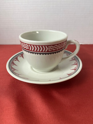 Replik aus SANTA FE DINGIN AUTO SERVICE Teetasse & Untertasse Set STERLING CHINA
