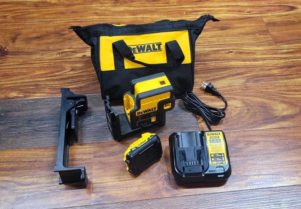 DeWalt DW085LG 12V MAX 5-Spot Rechargeable Green Point Laser Level