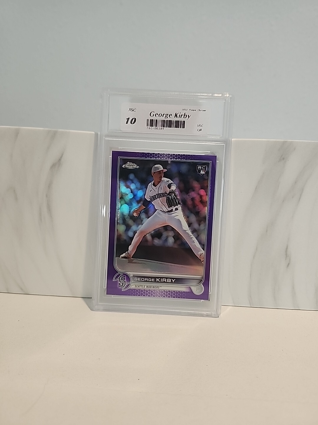 💎 2022 Topps Chrome Update Series - Purple Refractor #USC138 George Kirby (RC)