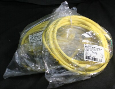 One Molex Woodhead 703000B01F120 Cordset 12' 3 Pole Brad Connectivity Mexico NEW