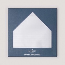Hackett Plain Cotton Boxed Hankerchief - White 4 pieces 