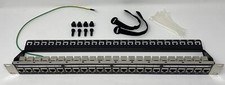Premium 1U 24 Port Cat6 Mini Patch Panel Pro RJ45 110 Network No Rust Durable RJ