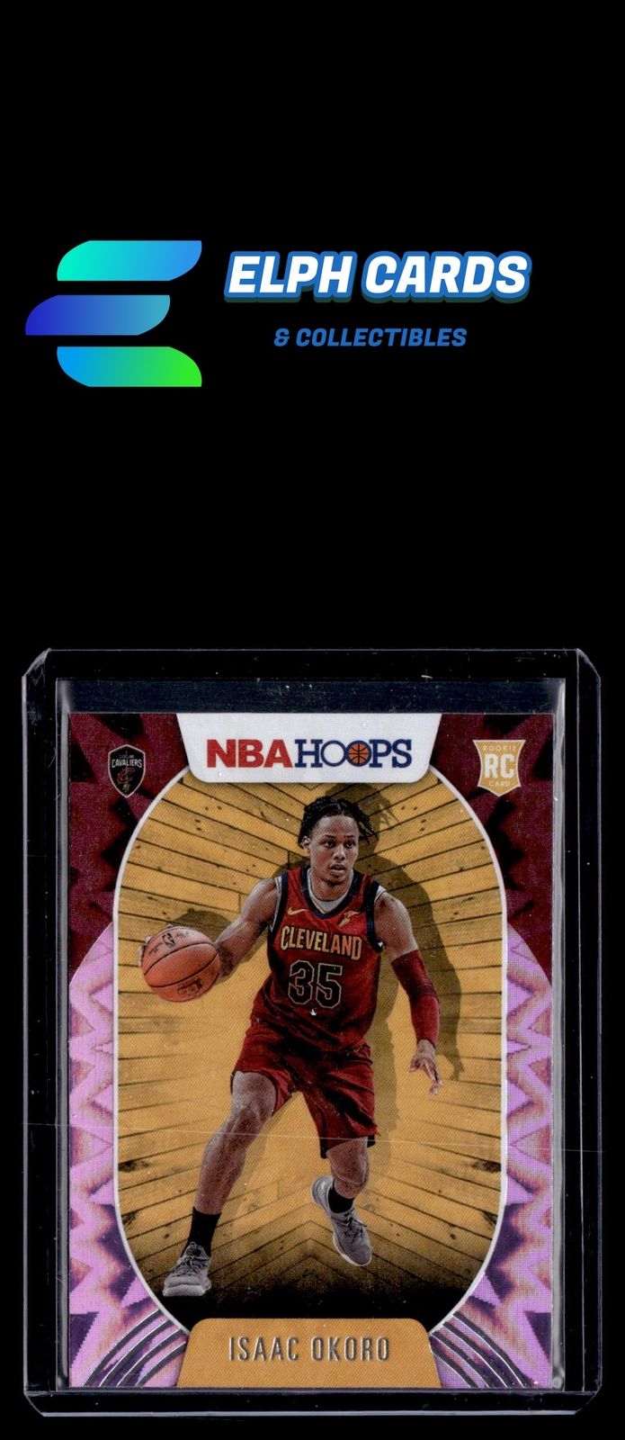 2020-21 Hoops #244 Isaac Okoro Purple Explosion