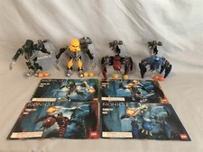 LEGO BIONICLE Matoran of Mahri Nui 8928 8930 8931 8932 100% complete w/ manuals