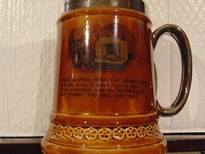 Vintage Lord Nelson Pottery Beer Tankard 6" x 5" base