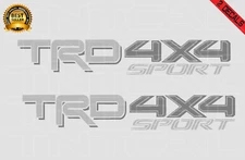 TRD 4x4 Sport Decal Set 2016 - 2020 Tacoma Tundra Toyota Sticker Silver Gray