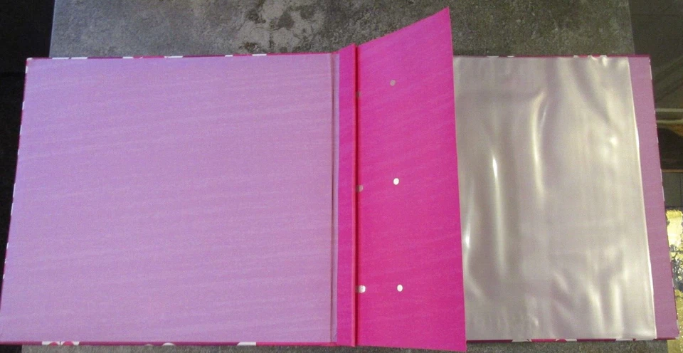 Álbum de recortes encuadernado Pink Flowers 12x12 8 páginas/16 hojas NUEVO Foto 4 de 4