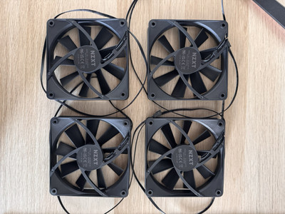 NZXT F120Q (2022), Matte Black, schwarz, 120mm (aus NZXT h9 Flow ausgebaut)