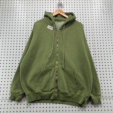 John Galt Brandy Melville Zip Up Hoodie Womens One Size Olive Green 2010s