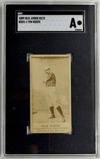1889 Old Judge N172 Tim Keefe HOF #251-1 (Hands At Chest) SGC A. Rare Beauty.