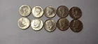 lot of 10 1964 50c kennedy silver half dollars