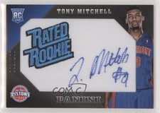 2013-14 Panini Rated Rookies 91/100 Tony Mitchell #20 Auto 3t2