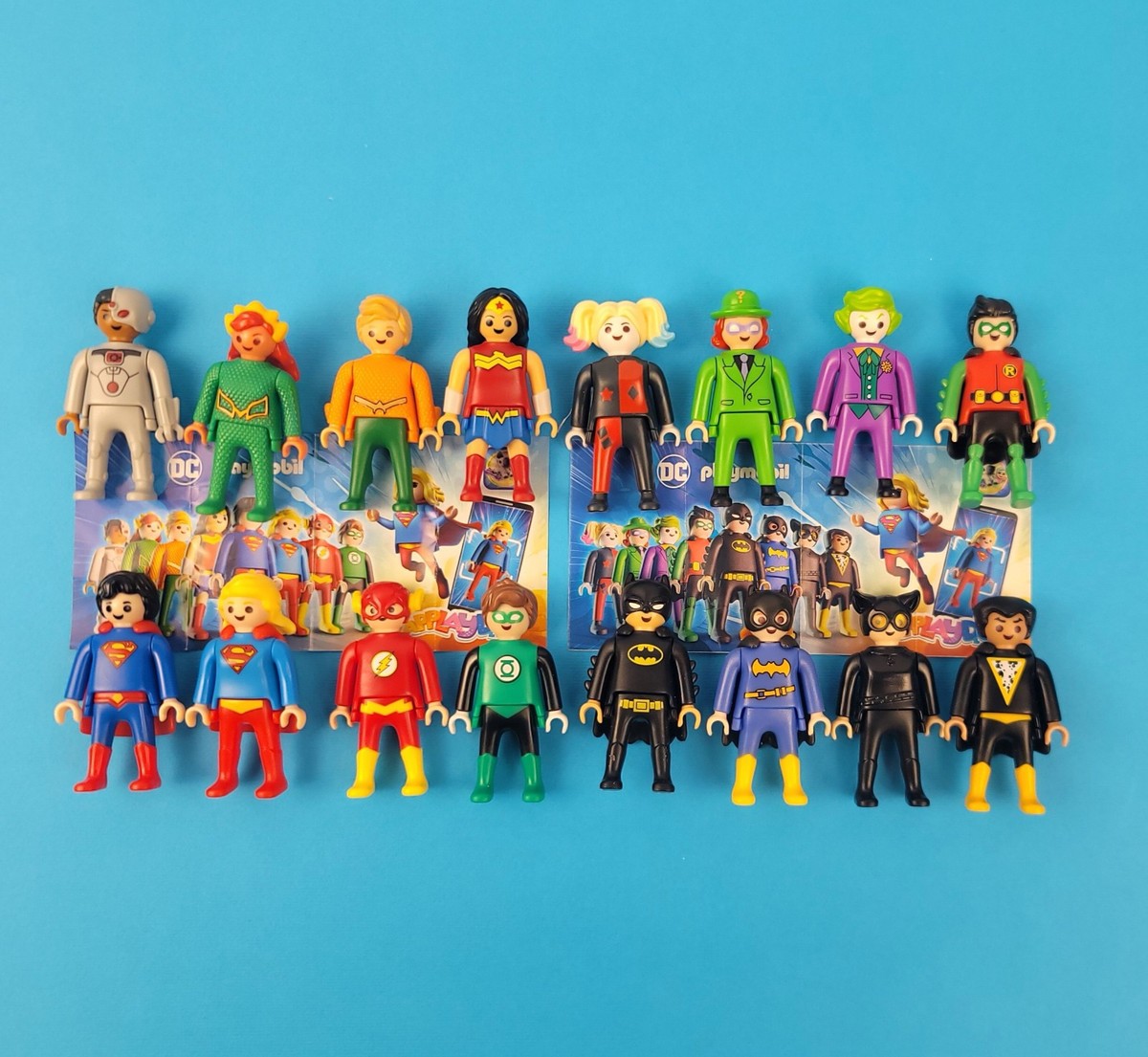 Kinder Surprise & Maxi Eggs DC Playmobil Action Figures Full