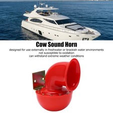 Car Horn 150db Red Air Horn Electric Bull Horn Cow Sound Metal Horn For Tru DHRK