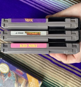 Vintage Nintendo NES Boxed Games Lot ABADOX Goonies II Authentic TESTED Some CIB