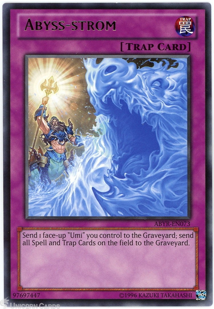 ABYR-EN073 Abyss-strom Rare UNL Edition Mint YuGiOh Card